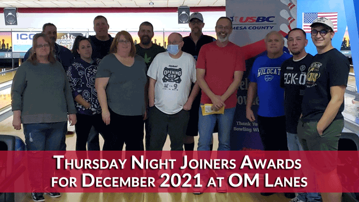 Thursday Night Joiners Awards 